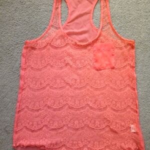 Women's lightweight size medium lace undershirt